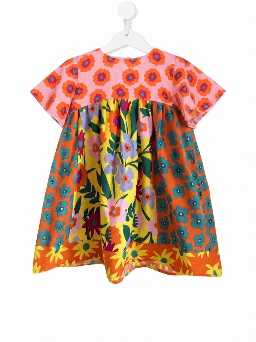 FARM RIO Kids Fábula Mixed Media Colorful Dress Luxe Kids Girls Size 10